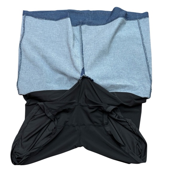 Sportive Plus, Plus Size Denim Skort, Size 2X, Blue - Picture 2 of 6